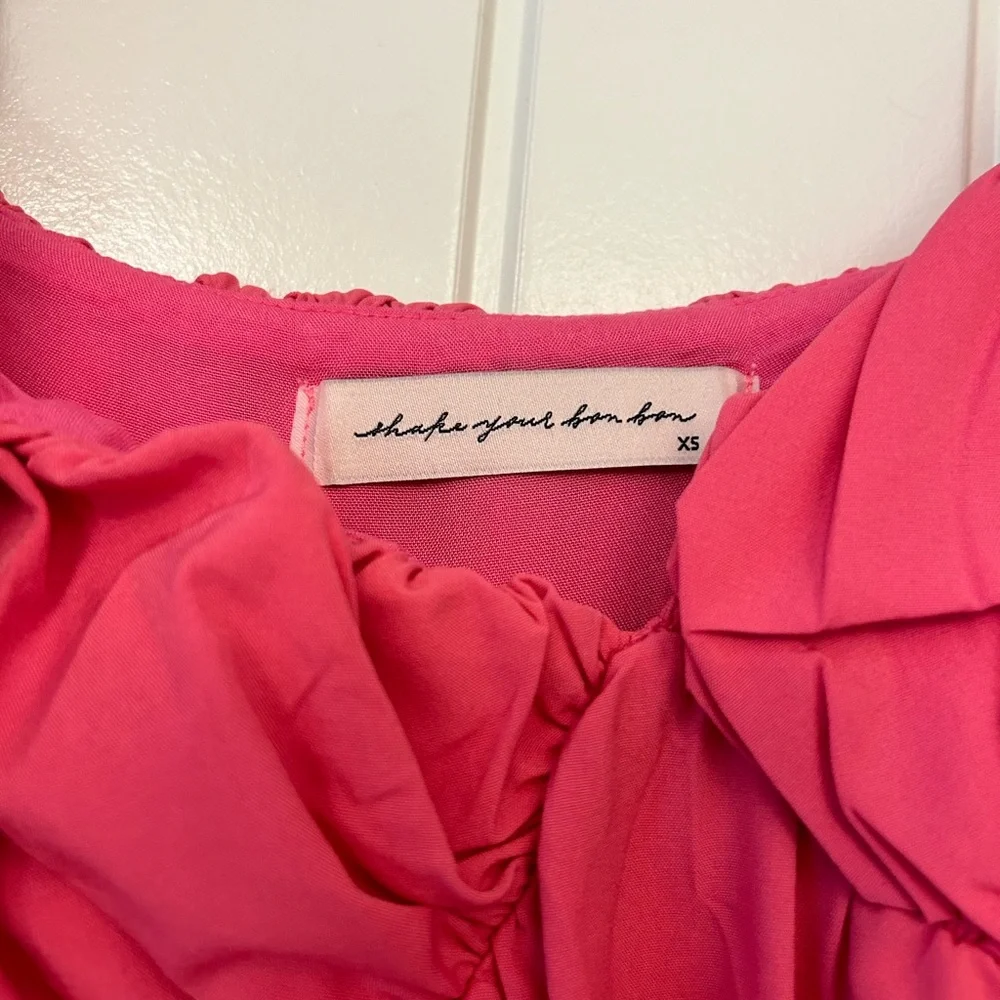 Pink Ruffled Dress - Picture 2 of 2